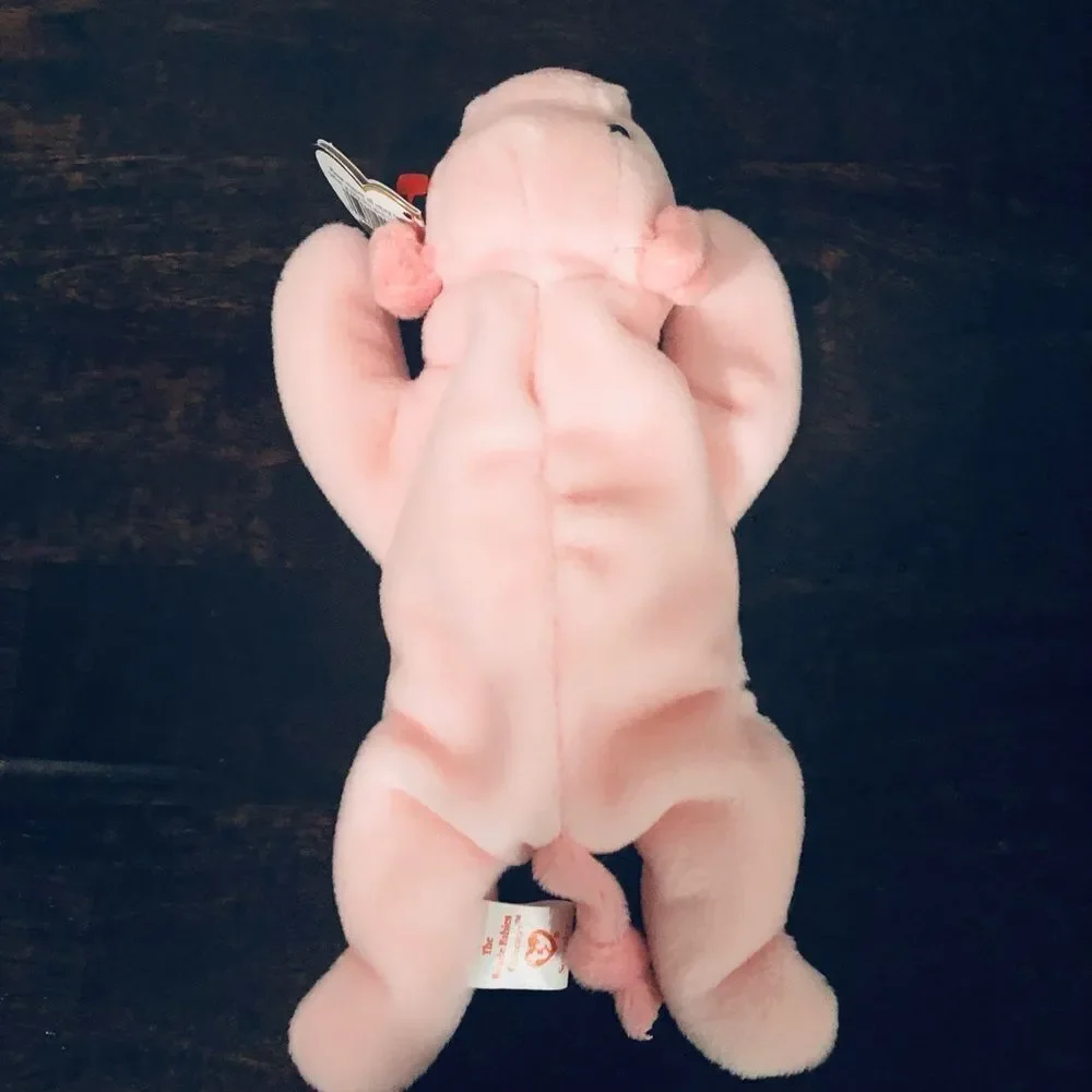 TY Beanie Baby Pig Piglet Squeaker Plush Animal